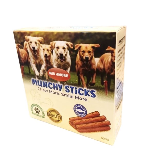 Mio Amore Munchy Raw Hide Sticks Dog Treats – 500
